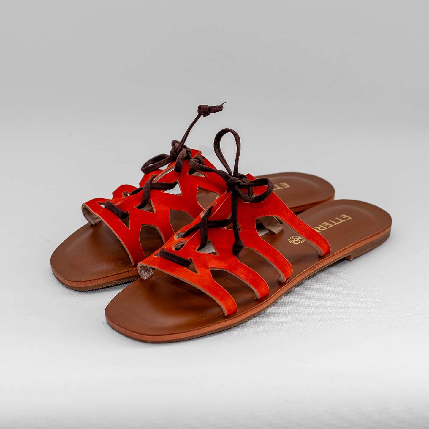 Sandalias Flat Aurelia en color Naranja