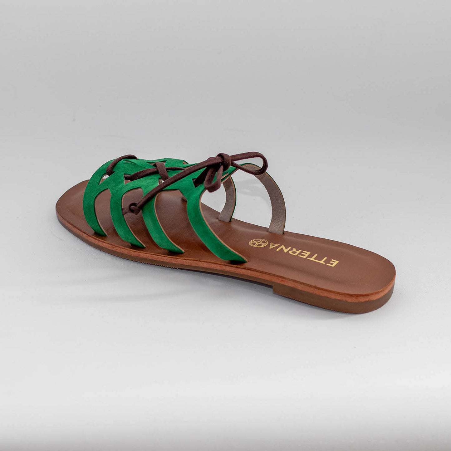 Sandalias Flat Aurelia en color Verde