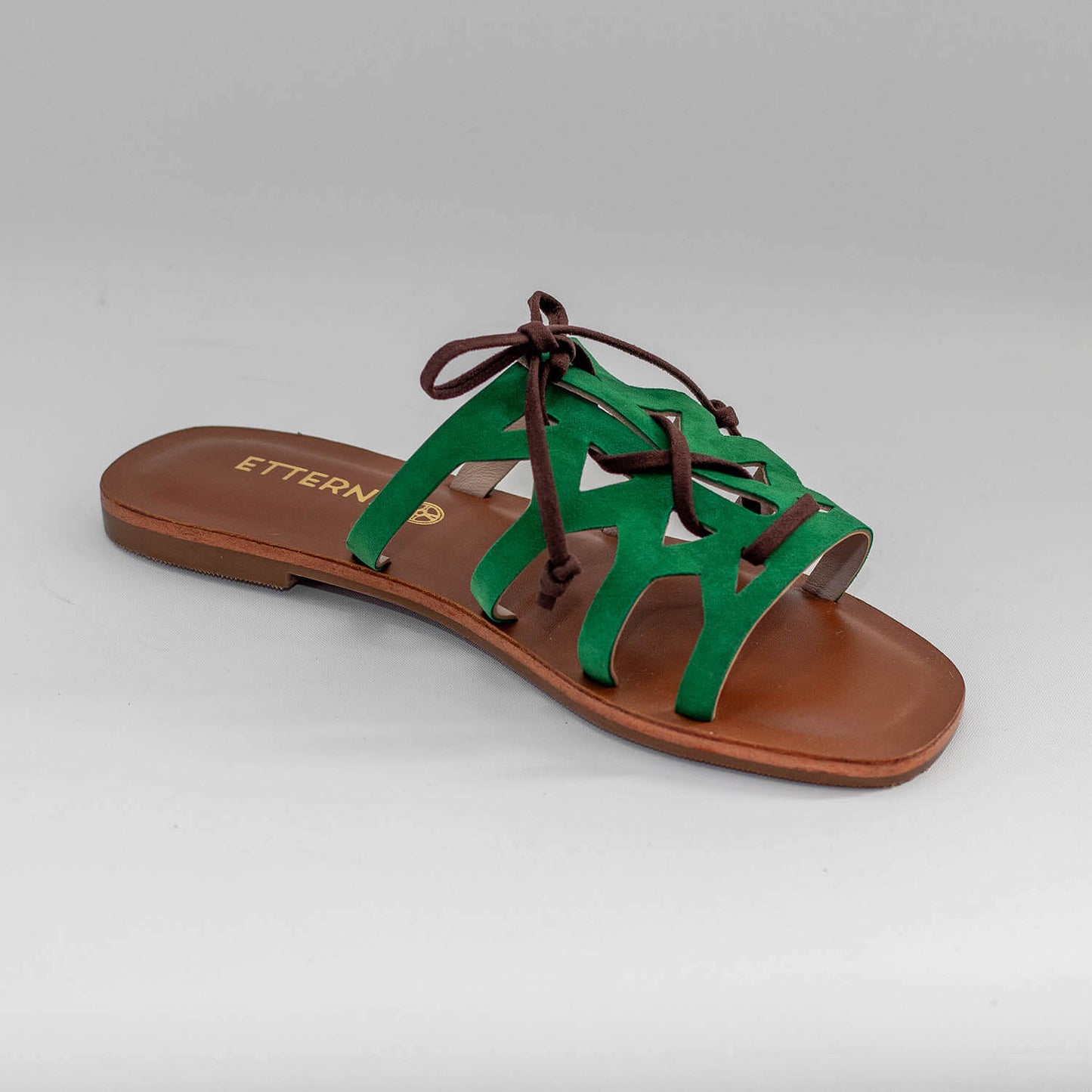 Sandalias Flat Aurelia en color Verde